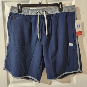 Russell Athletic Navy and Gray Shorts